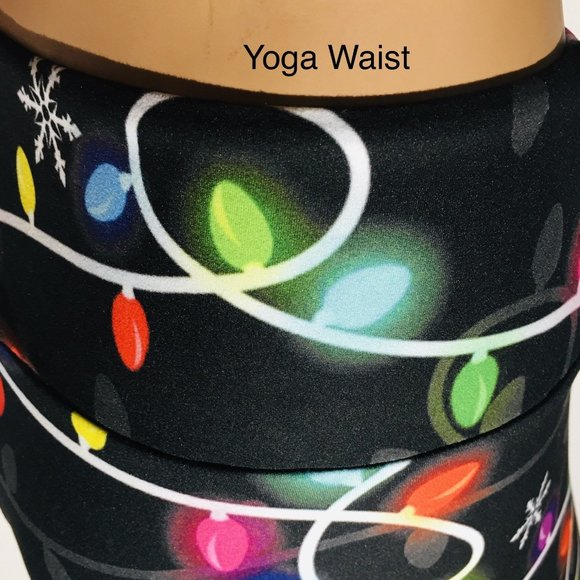 OS/TC/TC2 NEW Womens Christmas Lights Leggings Luxury Soft Yoga Pants - Picture 8 of 14